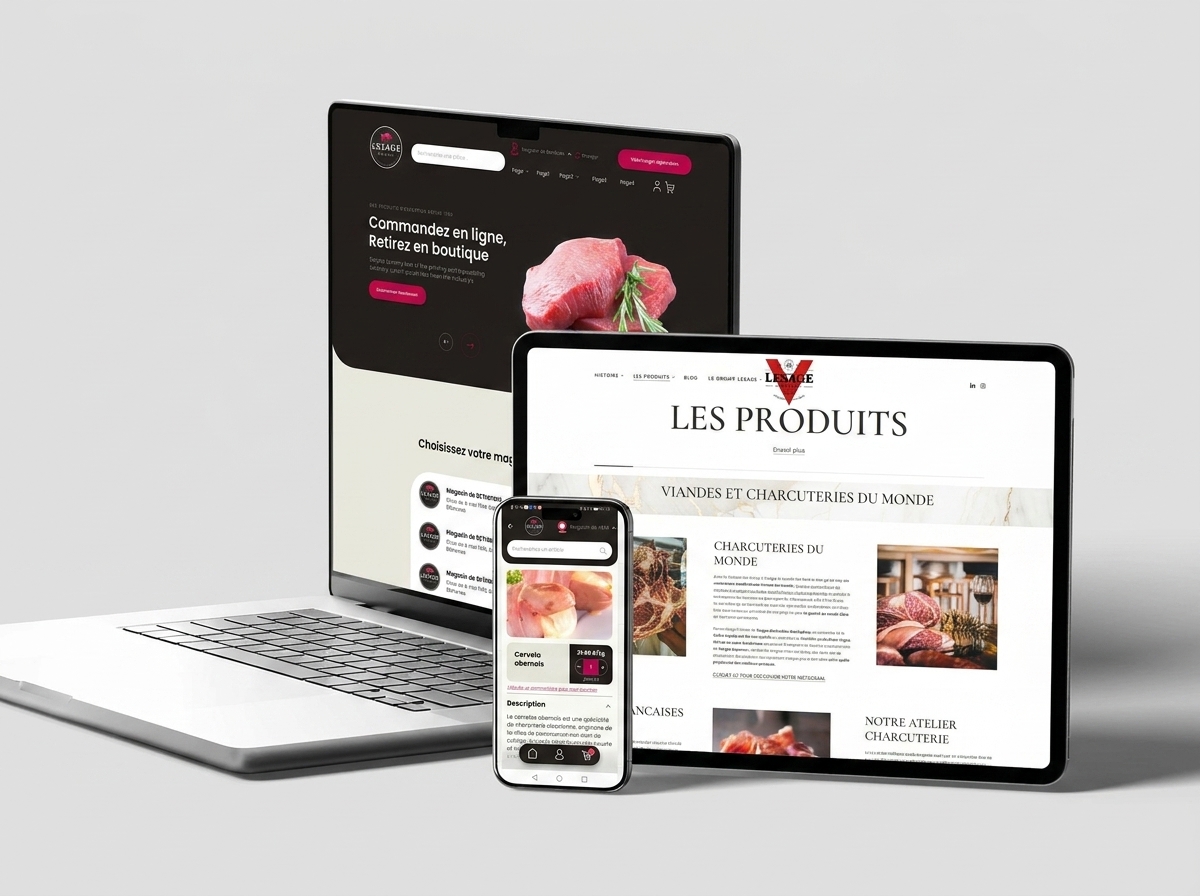 Multi-mockups — Rendu final du site